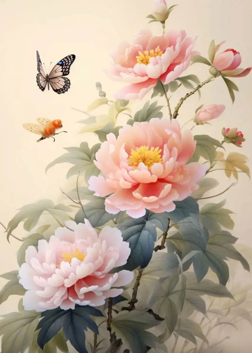 Chinese Peony Collection - Canvas & Curio