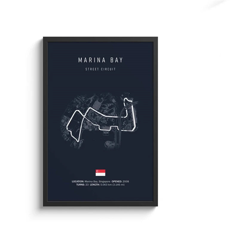 Formula 1 Track Circuit Collection - Canvas & Curio