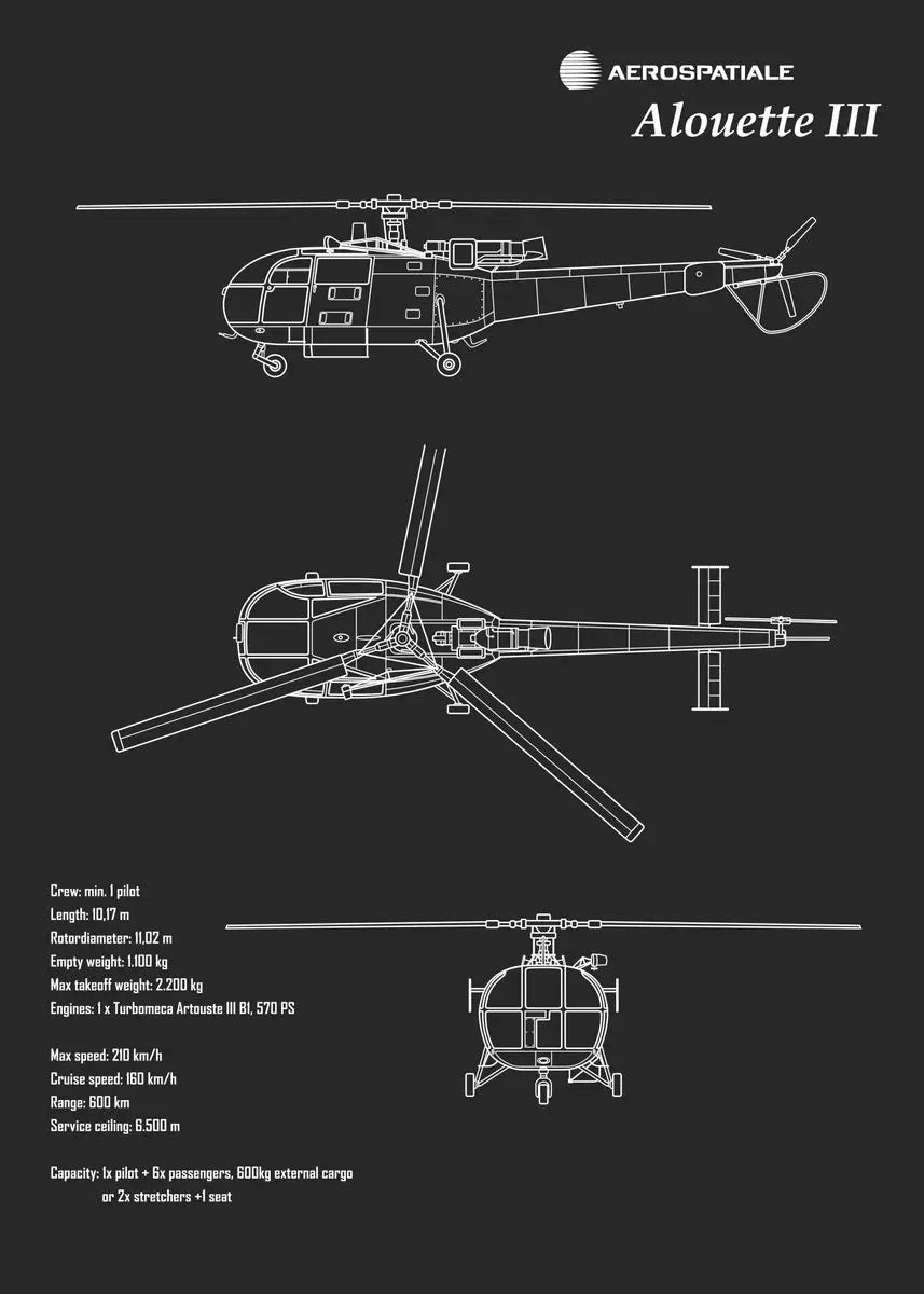 Modern Aircraft Blueprint Collection - Canvas & Curio