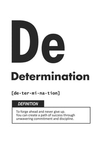 Determination (White)