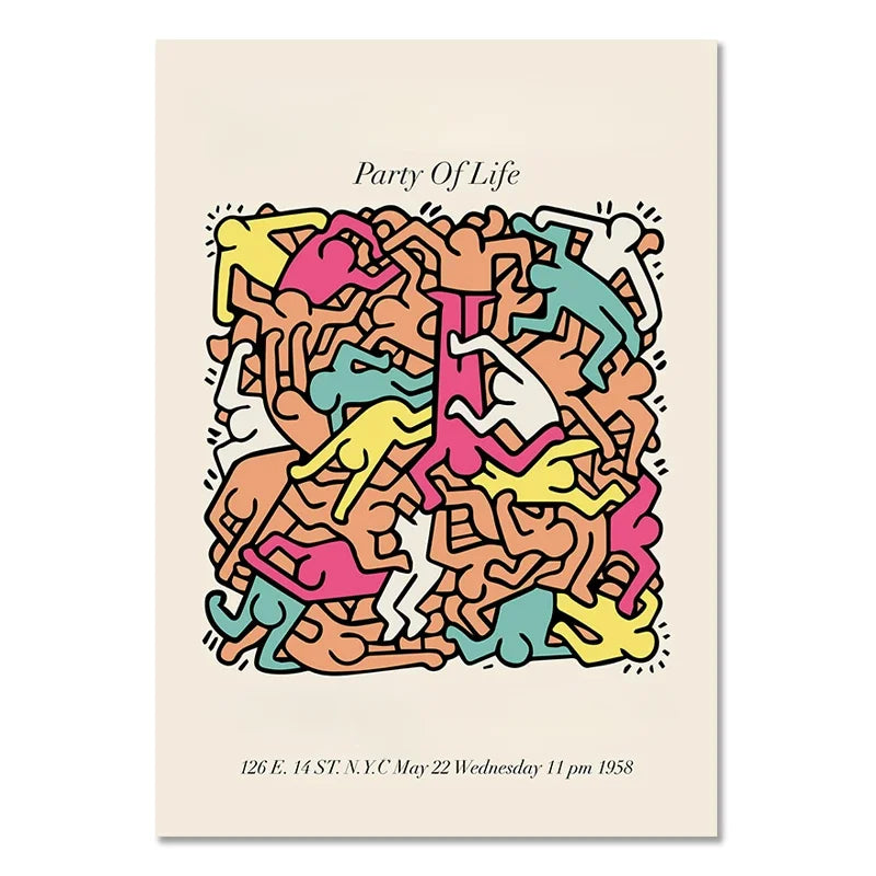 Abstract Matisse Flowers Art Collection - Canvas & Curio