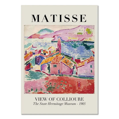 Abstract Matisse Flowers Art Collection - Canvas & Curio