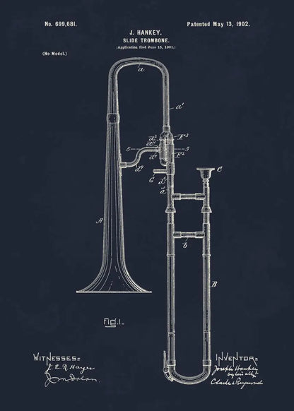 Musical Instruments Blueprint Collection - Canvas & Curio