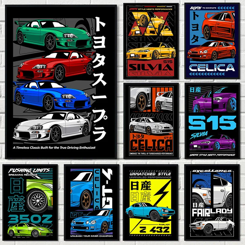 Legendary Japanese Cars Collection - Canvas & Curio