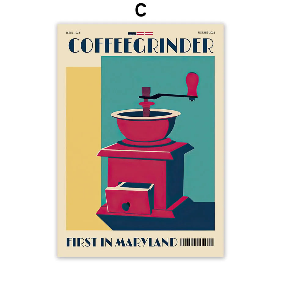 Espresso & Coffee Beans Collection - Canvas & Curio