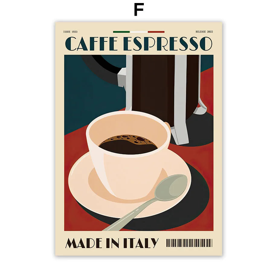 Espresso & Coffee Beans Collection - Canvas & Curio