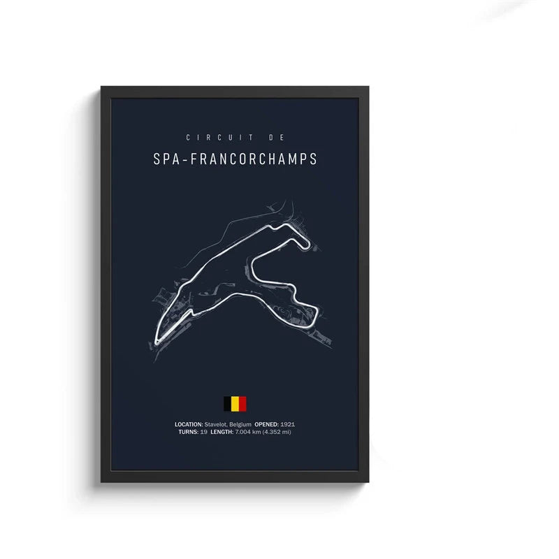 Formula 1 Track Circuit Collection - Canvas & Curio