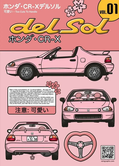 Pop Japanese Kawaii Cars Collection - Canvas & Curio