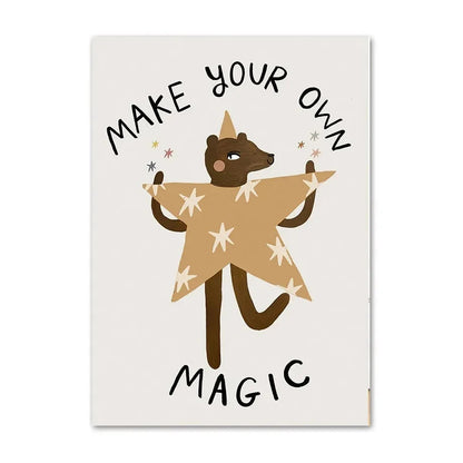 Nordic Nursery Animal Art Collection - Canvas & Curio