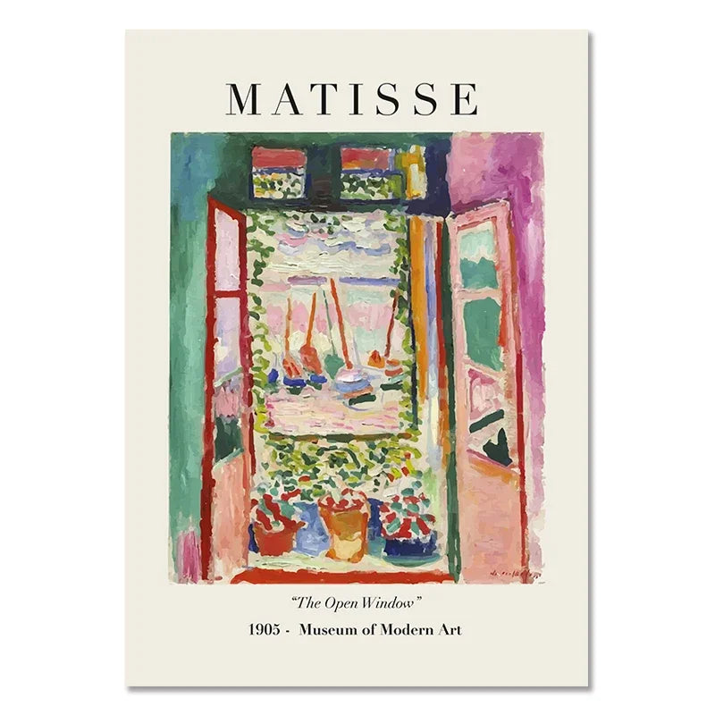 Abstract Matisse Flowers Art Collection - Canvas & Curio