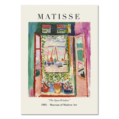 Abstract Matisse Flowers Art Collection - Canvas & Curio