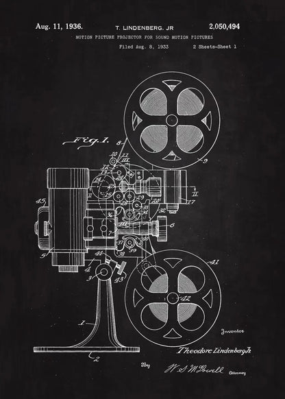90s Retro Camera Blueprint Collection - Canvas & Curio