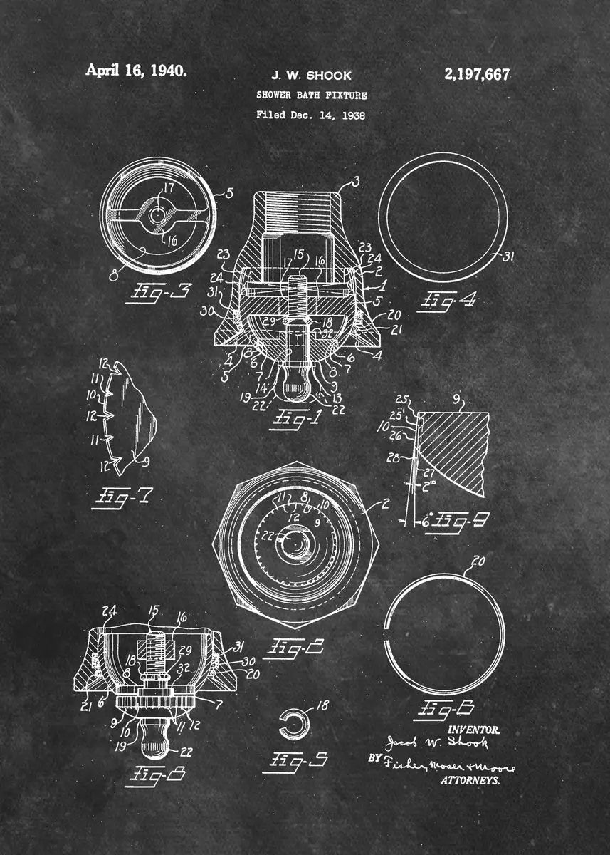 Bathroom Blueprint Collection - Canvas & Curio