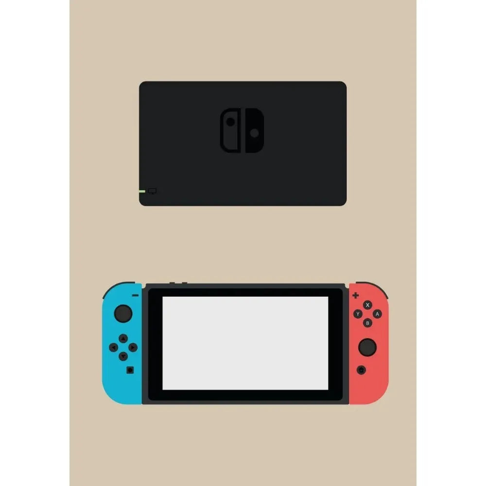 Retro Gaming Controllers Collection - Canvas & Curio