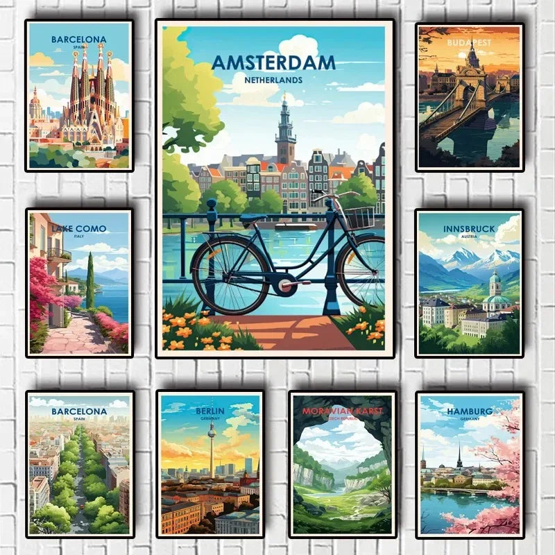 Explore Europe & America Wall Art Collection - Canvas & Curio