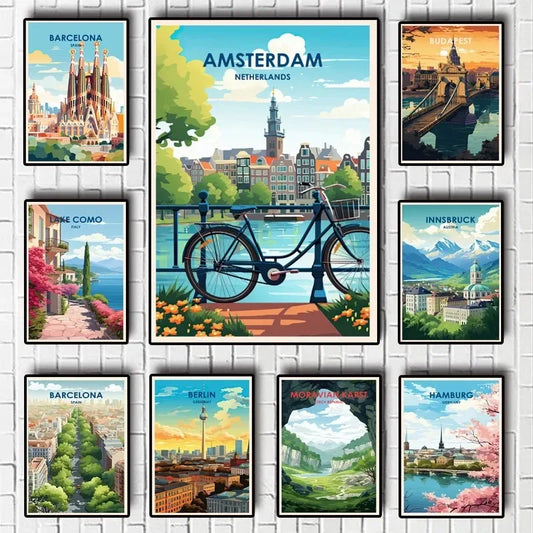Explore Europe & America Wall Art Collection - Canvas & Curio