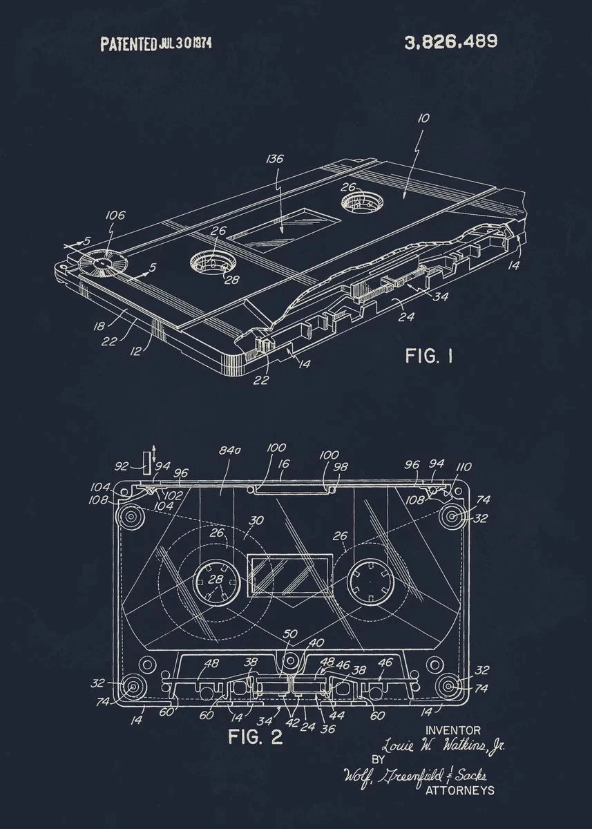 Musical Instruments Blueprint Collection - Canvas & Curio