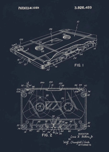 Musical Instruments Blueprint Collection - Canvas & Curio