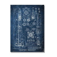 Vostok Rocket (Blue)