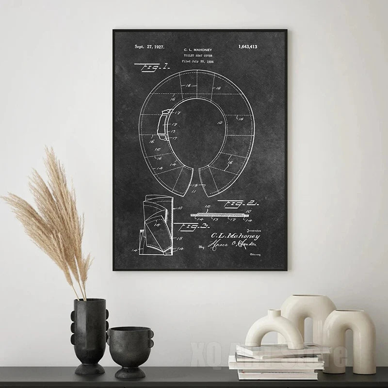 Bathroom Blueprint Collection - Canvas & Curio