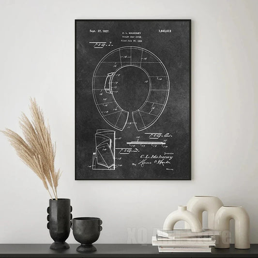 Bathroom Blueprint Collection - Canvas & Curio