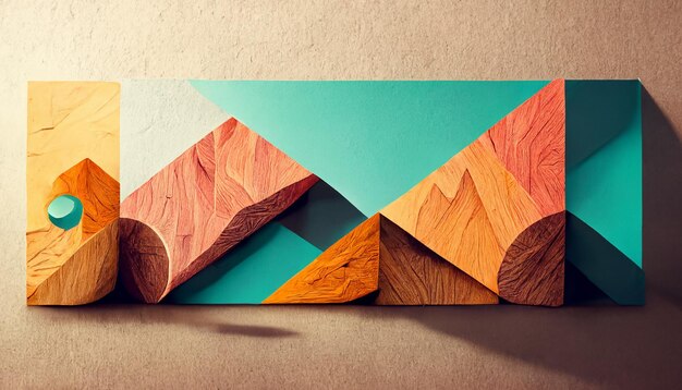 Abstract image with different textures