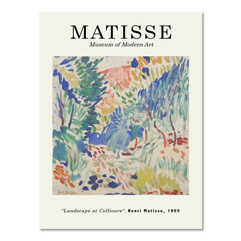 Abstract Matisse Flowers Art Collection II - Canvas & Curio