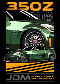 Green Nissan JDM 350Z III
