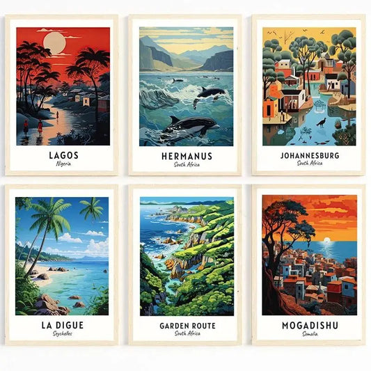 Explore Africa Wall Art Collection - Canvas & Curio