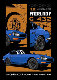 Blue Nissan Fairlady Z 432